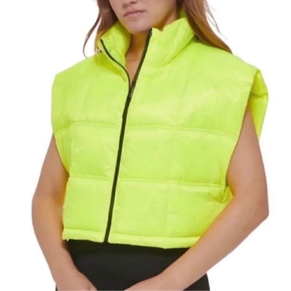 Calvin Klein Performance Green Oversized
Mock Neck Vest(Size XS)